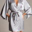 Seria Lustre - Robe din satin gri Midnight - Gri