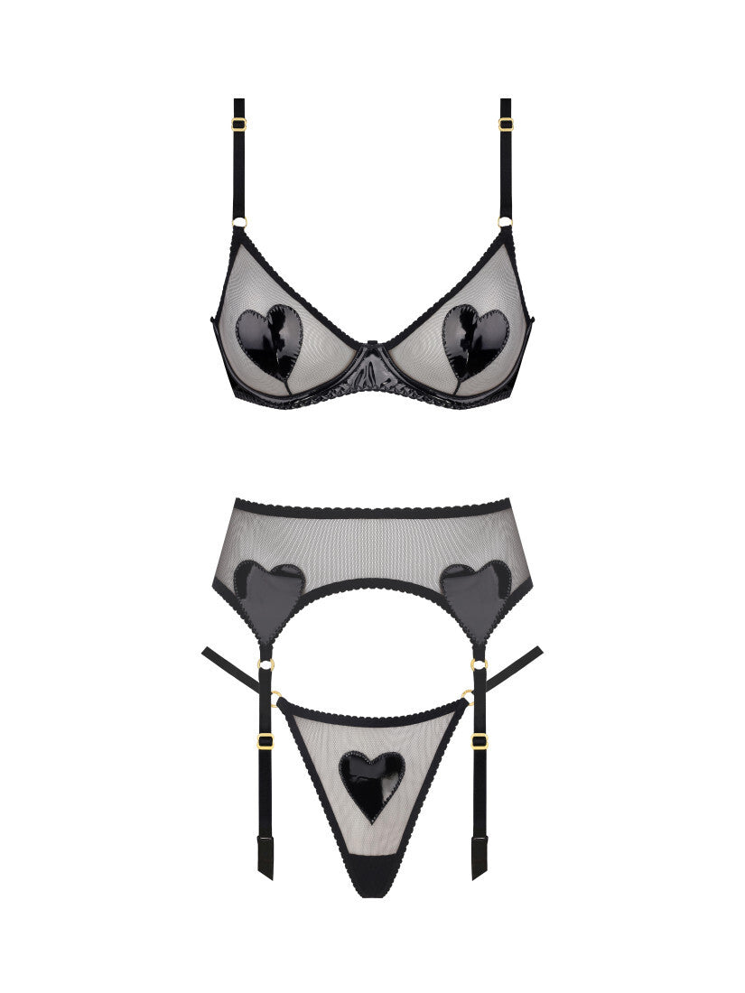 Latex Deri Kalpli Jartiyer Seti FUGU.TR